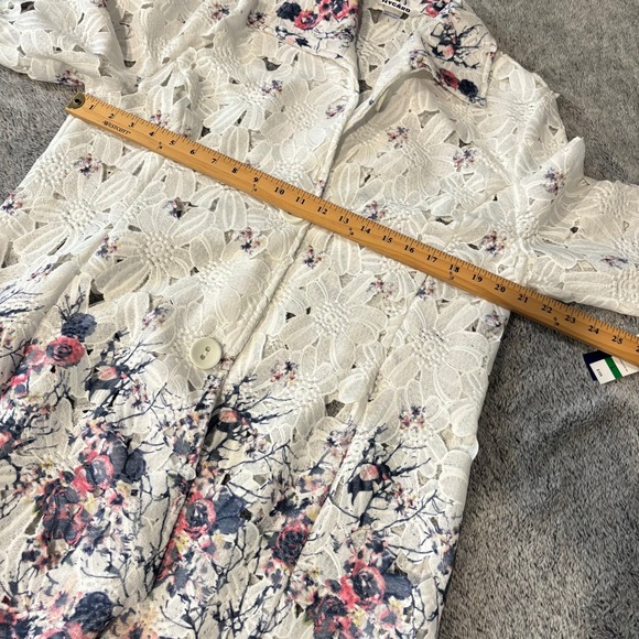 Vtg Peter Nygard Floral Long Blazer Jacket Large Deadstock Old Money Boho 19350 - Picture 11 of 11